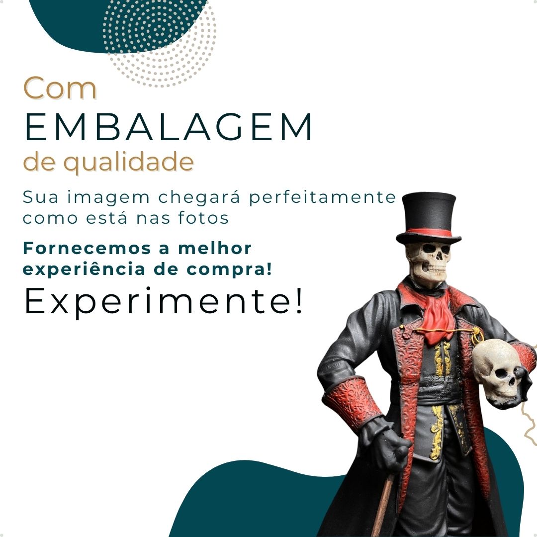 Exu Caveira (R) 22 cm - Resina