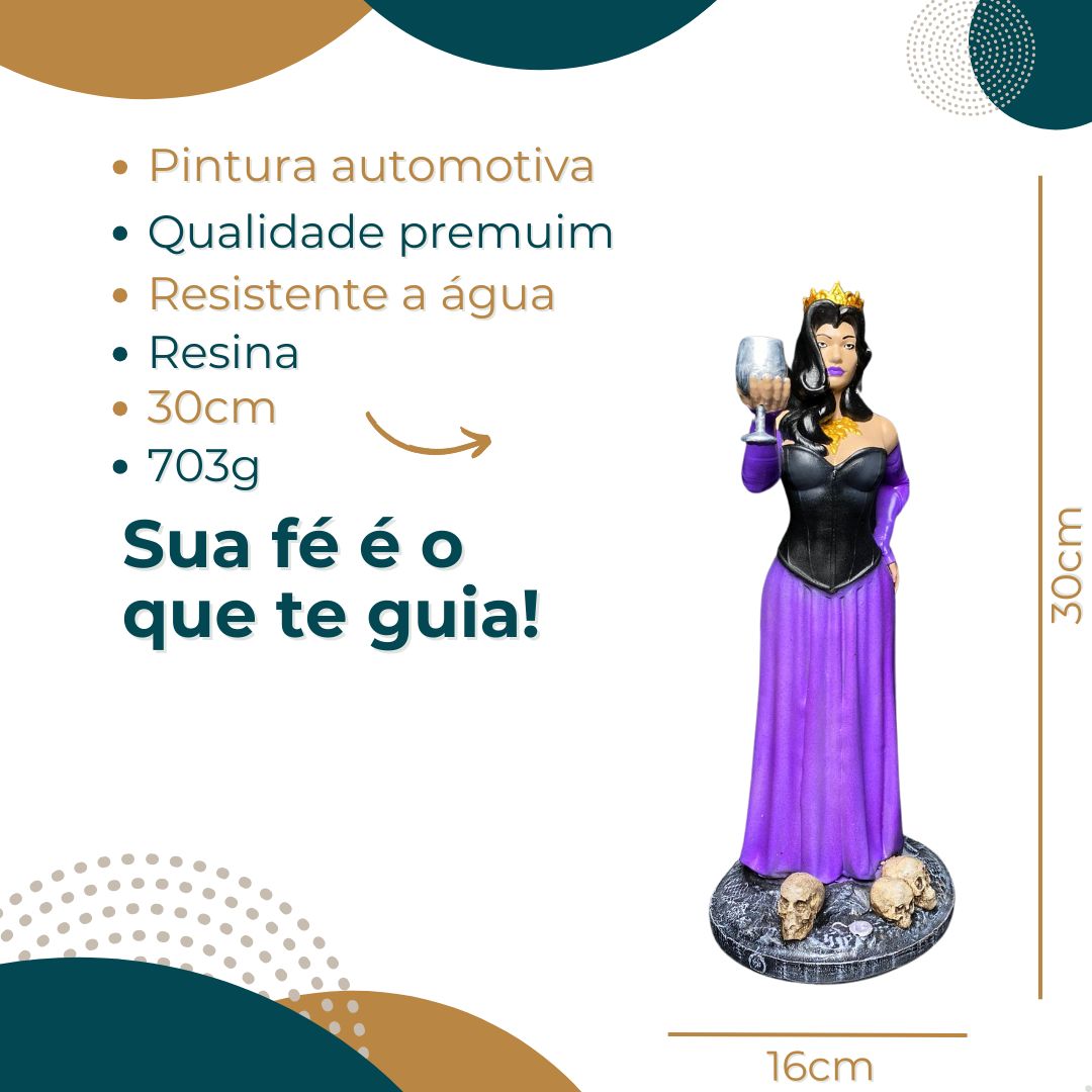 Pomba Gira Rainha (R) - Resina